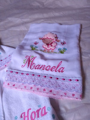 Fralda ombro personalizada tam 80x80