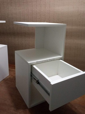 Mesa cabeceira criado mudo com gaveta mdf branco
