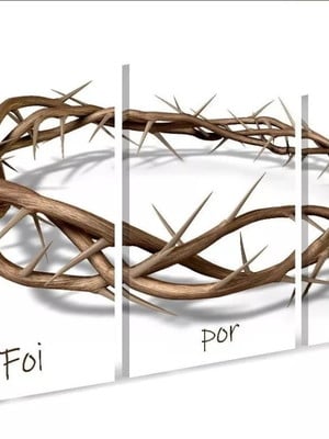 Quadros decorativos em mdf - coroa de espinho de jesus