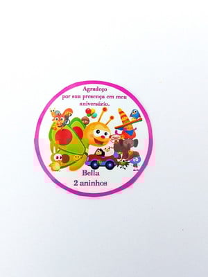 Aplique turma baby tv redondo