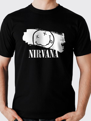 Camiseta nirvana, nome com imagem