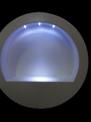 Nicho g redondo meia base com led