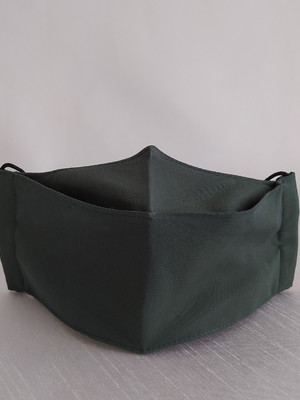Máscara 3d verde escuro