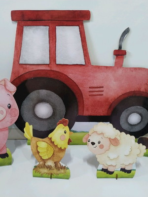 Kit display fazendinha aquarela