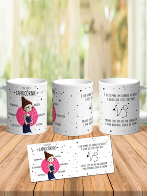 Caneca ela é de capricórnio - signos