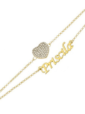 Pulseira feminina com nome