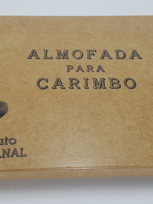 Kit de carimbos + almofadas artesanais preta e branca