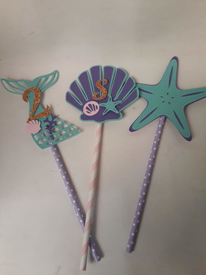 Topper fundo do mar sereias