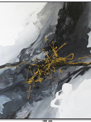 Pintura abstrata óleo sobre tela 1,20 x 1m (somente a tela)