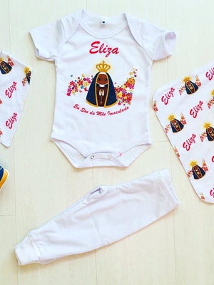 Kit bebê personalizado 5 peças