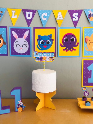 Kit festa bolofofos papelaria personalizada