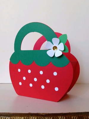 Kit com 5 sacolinha de morango