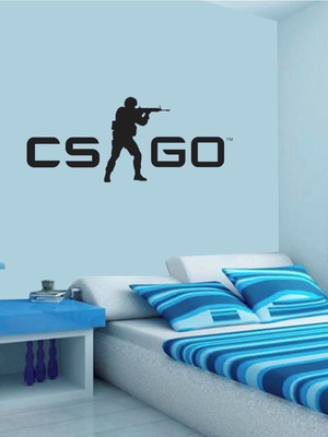 Adesivo de parede cs go game tam 40cmx80cm