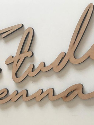 Logo personalizado em mdf crú 6mm-para pintar