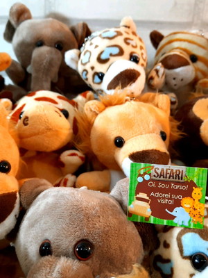 Chaveiros pelúcia safari novo 6 modelos disponíveis