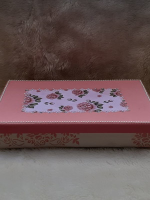 Caixa personalizada retangular de mdf