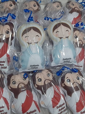 Almofada contornada / naninha nossa senhora e menino jesus