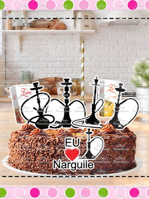 Topo de bolo narguile