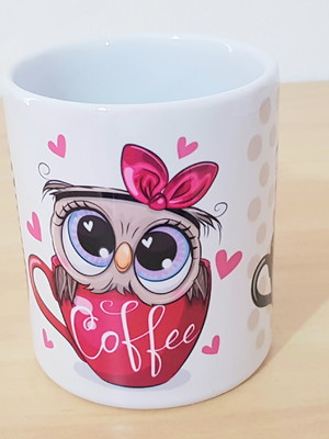 Caneca coruja coffee café xícara corujinha