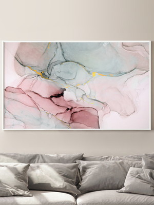 Quadro decorativo rosê lindo moderno com moldura sem vidro