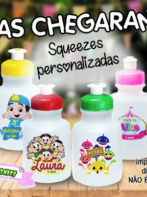 Garrafinha squeeze personalizada