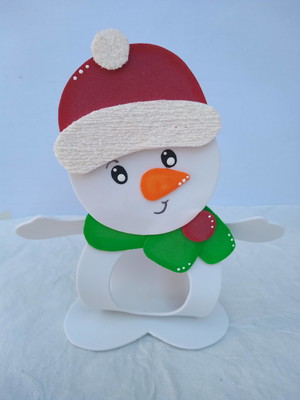 Porta bombom boneco de neve de natal