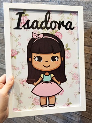 Quadro personalizado com moldura e vidro