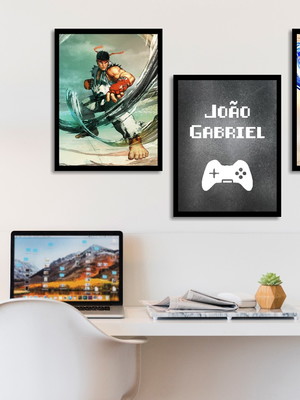 Quadro decorativo personalizado gamer nerd jogos