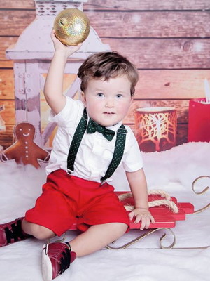 Conjunto roupa menino natal - look completo 4 peças