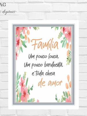 Arte digital quadro família