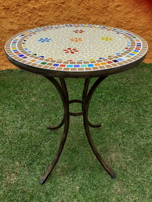 Mesa em mosaico diâmetro 60cm