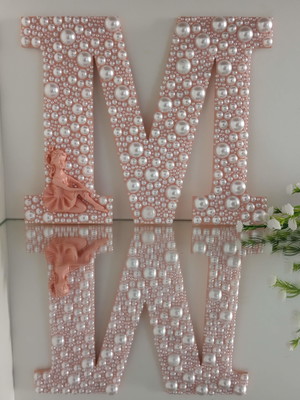 Letra decorada (20cm altura, 3mm espessura)