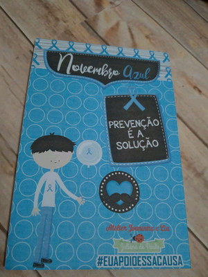 Bloco de anotações novembro azul