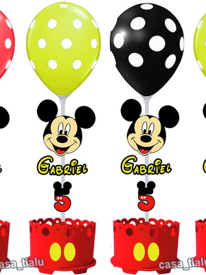 Enfeite de mesa mickey centro de mesa mickey lembrancinha
