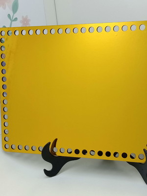 20x30cm base mdf retangular dourada