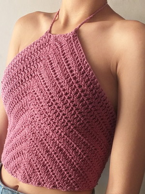 Cropped de crochê
