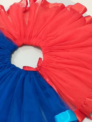Saia tutu infantil de 0 a 4 anos arlequina
