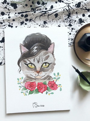 Print a5 - amy cat