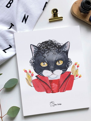 Print a5 - michael cat