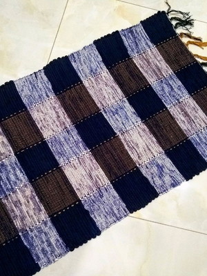 Tapete artesanal , tapete boho 53 x 85