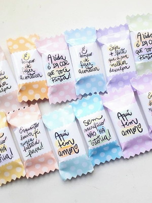 Bala personalizada candy frases motivacionais