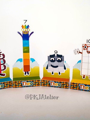 Porta bis duplo numberblocks - kit com 20