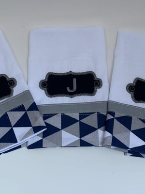 Kit 3 fraldinha boca personalizada
