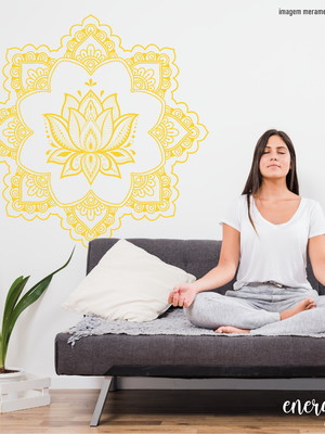 Adesivo - mandala venoa lotus - 95x95