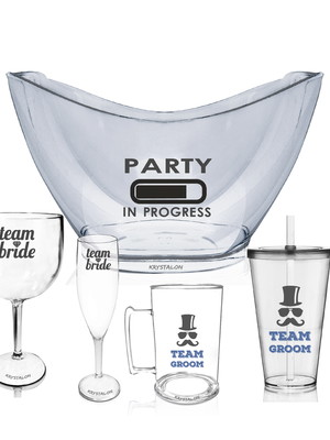 Kit completo casamento - taças e copos personalizados