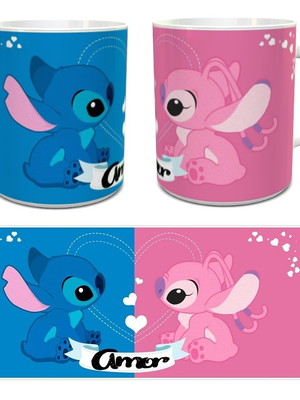 Caneca stitch e angel
