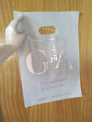 Sacola 30x40 transparente personalizada 0,8