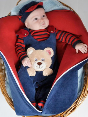 Saída de maternidade menino urso marinho porta bebê plush