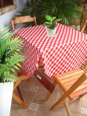 Toalha de mesa xadrez vermelho 1.40x1.40 pronta entrega