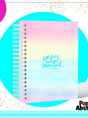 Caderno tie dye